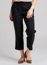 Pantalon 7/8 stretch taille normale noir ATALAYE femme