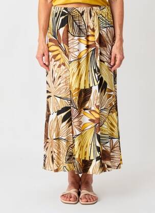 Jupe longue coupe fluide beige PAUPORTÉ femme