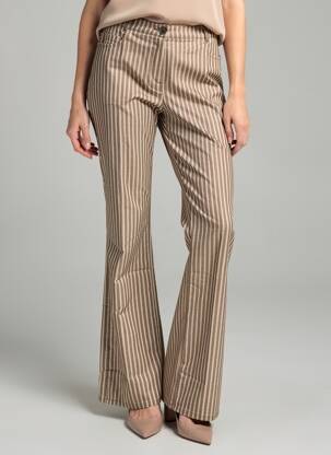 Pantalon flare taille normale taille normale marron CLAUDIA GIL femme