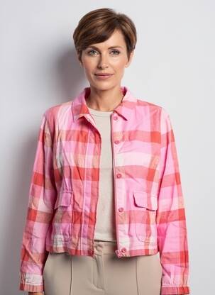 Veste casual coupe droite rose OLSEN femme