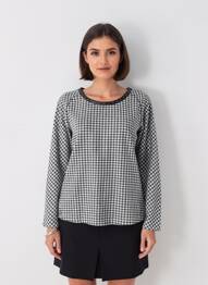 Pull coupe cintrée manches longues noir MAISON SCOTCH femme