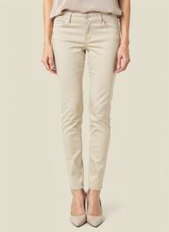 Pantalon slim taille basse taille basse beige SALSA femme