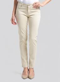 Pantalon slim taille basse taille basse beige SALSA femme