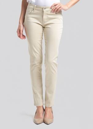 Pantalon slim taille basse taille basse beige SALSA femme