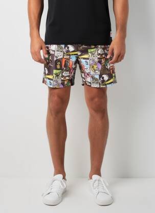 Short tissage popeline taille normale noir PULL IN homme