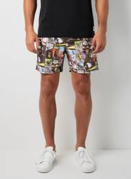 Short tissage popeline taille normale noir PULL IN homme