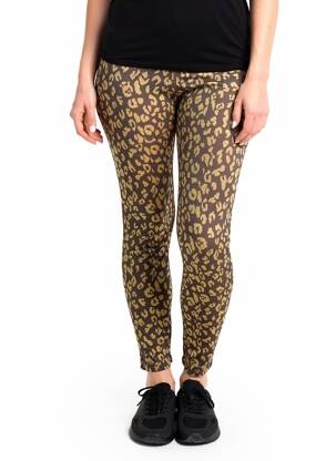 Legging tissage jersey taille normale marron LES POULETTES FITNESS femme