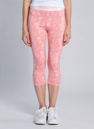 Legging tissage jersey taille normale rose LES POULETTES FITNESS femme