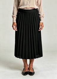 Jupe mi-longue coupe évasée noir STREET ONE femme