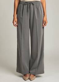 Pantalon large poches taille normale gris GEISHA femme
