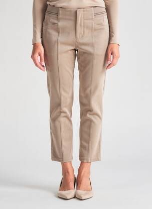 Pantalon 7/8 stretch taille normale marron STREET ONE femme