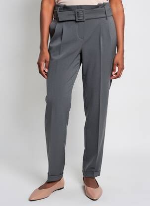 Pantalon slim taille basse taille basse gris GEISHA femme