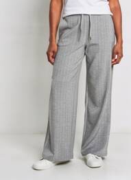 Pantalon flare stretch taille normale gris SOYACONCEPT femme