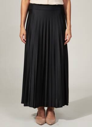 Jupe longue coupe droite noir STREET ONE femme