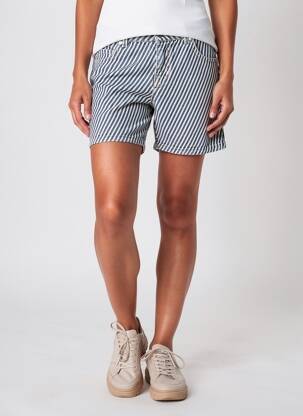 Short tissage denim taille normale bleu GEISHA femme