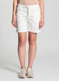 Bermuda taille élastique taille normale blanc GEISHA femme