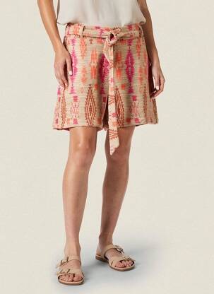 Short taille normale taille normale beige GEISHA femme