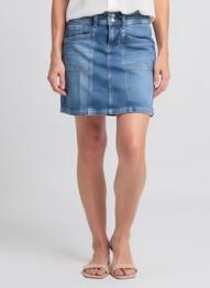 Jupe courte poches bleu STREET ONE femme