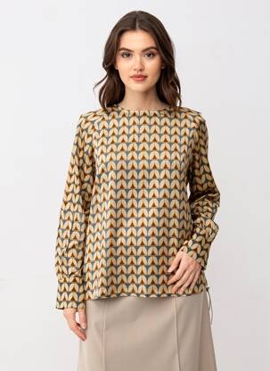 T-shirt manches longues manches longues beige GUITARE femme