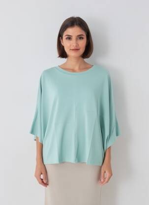T-shirt manches 3/4 manches 3/4 vert GUITARE femme