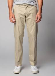 Pantalon chino tissage popeline taille normale vert GS CLUB homme