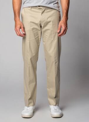 Pantalon chino tissage popeline taille normale vert GS CLUB homme