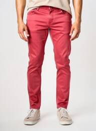 Pantalon slim tissage popeline taille normale rouge ATELIER GARDEUR homme