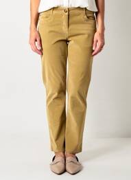 Pantalon slim stretch taille normale vert PAUSE CAFE femme