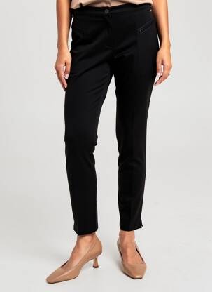 Pantalon 7/8 stretch taille normale noir FRED SABATIER femme