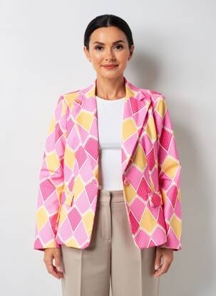 Blazer poches rose ALESIA femme
