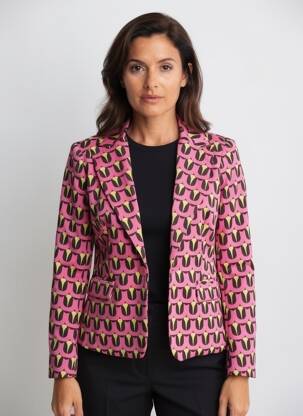 Blazer poches rose ALESIA femme