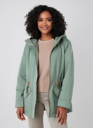Parka manches longues sans capuche vert TBS femme