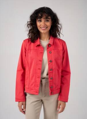 Veste casual poches rouge SAINT JAMES femme