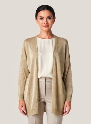 Gilet manches longues manches 3/4 or LOLA ESPELETA femme
