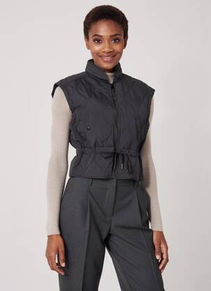 Doudoune poches a capuche noir LOLA ESPELETA femme