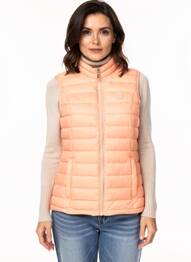 Doudoune poches sans capuche orange MISE AU GREEN femme