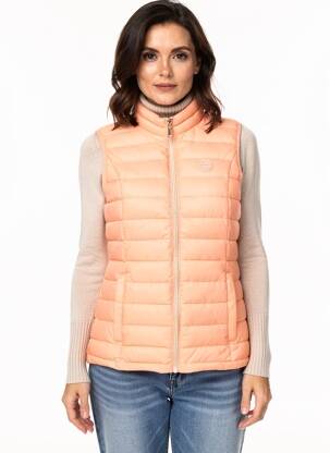 Doudoune poches sans capuche orange MISE AU GREEN femme