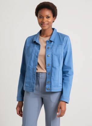 Veste casual poches bleu SAINT JAMES femme