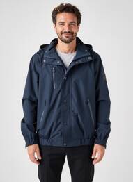Coupe-vent poches a capuche bleu TIMEZONE homme