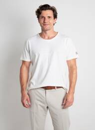 T-shirt stretch manches courtes beige TIMEZONE homme