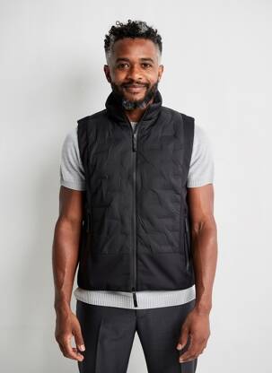 Doudoune poches sans capuche noir TIMEZONE homme