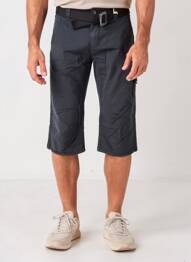 Bermuda tissage popeline taille normale noir TIMEZONE homme