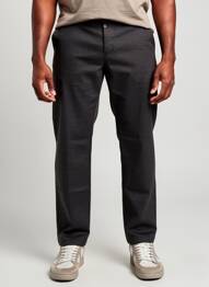 Pantalon droit tissage chiné taille normale gris TIMEZONE homme