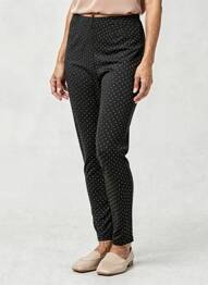 Legging effet matière satinée taille normale noir JS MILLENIUM femme