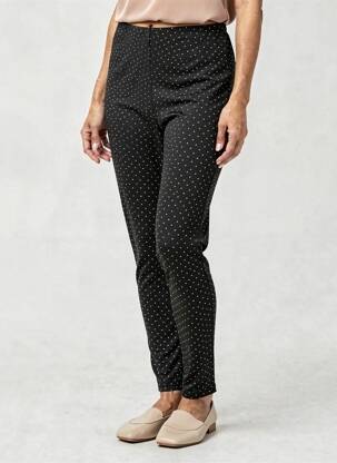 Legging effet matière satinée taille normale noir JS MILLENIUM femme