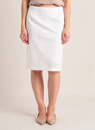 Jupe mi-longue taille à pinces beige FILIPINE LAHOYA femme