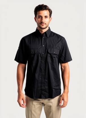 Chemise manches courtes poches noir CAMEL ACTIVE homme