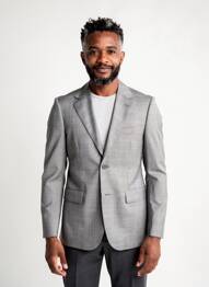 Blazer tissage chiné gris PRE END homme