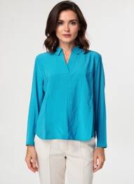 Blouse manches longues manches longues bleu CECIL femme