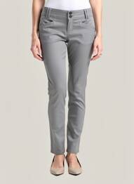 Pantalon slim tissage enduit taille normale gris STREET ONE femme